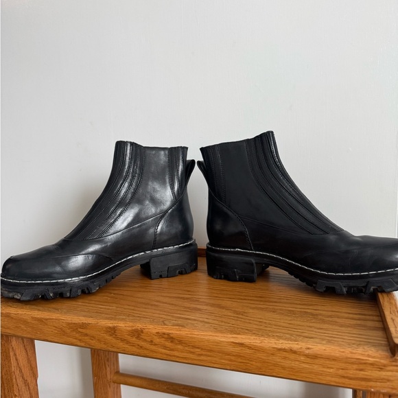 Rag & Bone Shawn Chelsea Black Leather Boots - Picture 2 of 6